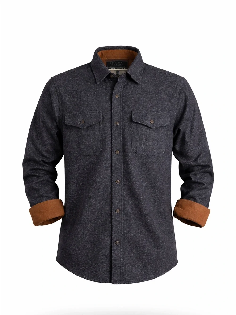 Jach’s Gray Twill Men’s Shirt Jacket Shacket Large Classic Casual Button Up - Picture 1 of 6